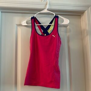 Puma athletic top with built in sports bra